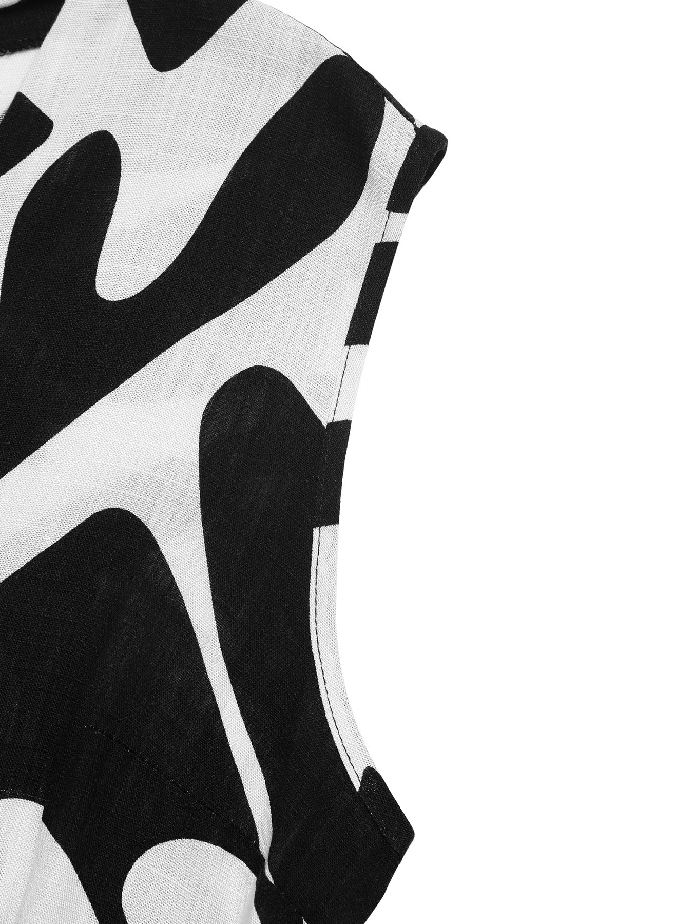 V-neck Summer Sleeveless Print Jumpsuit 9