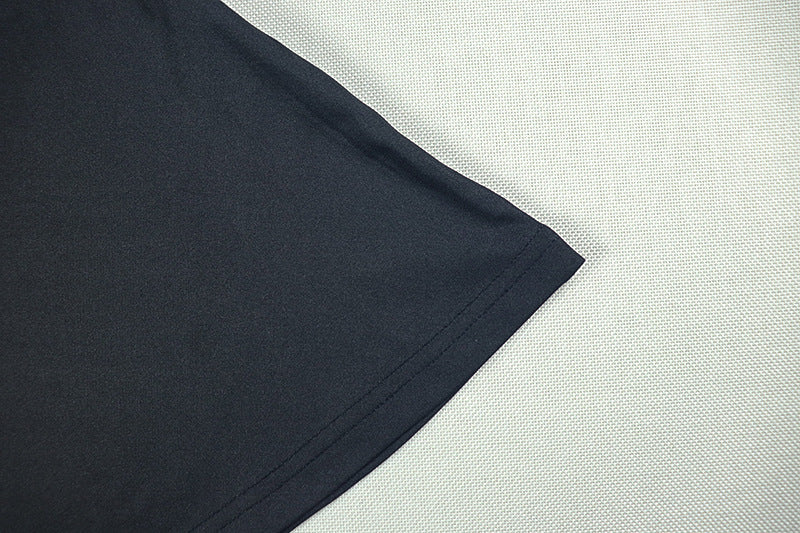 Women's Elegant Chic Solid Slim-Waist Pleated Halter Neck V-Neck Short Dress 15