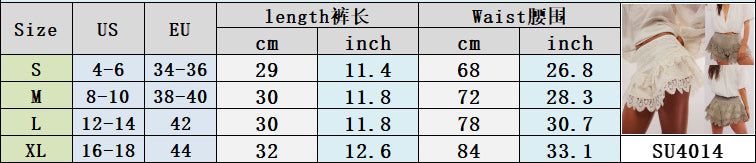 Multi-Layer Lace Sexy High Waist Shorts Skirt 10