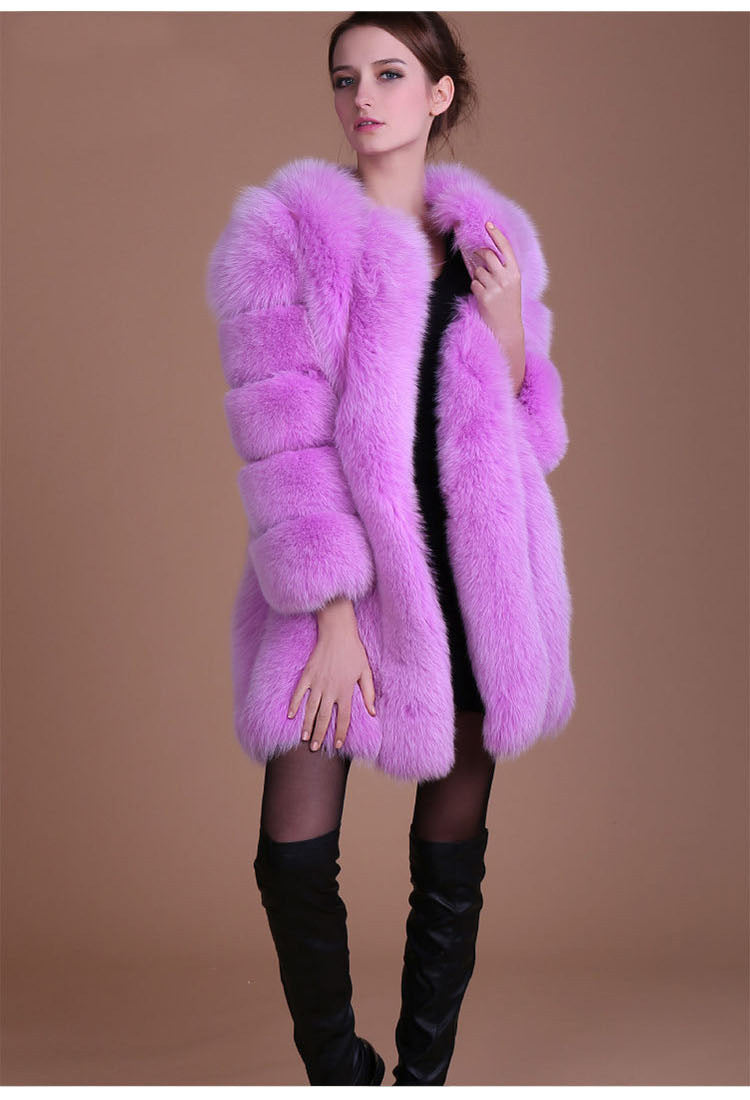 Women's Faux Fur Jacket Autumn And Winter Faux Fur Coat 25