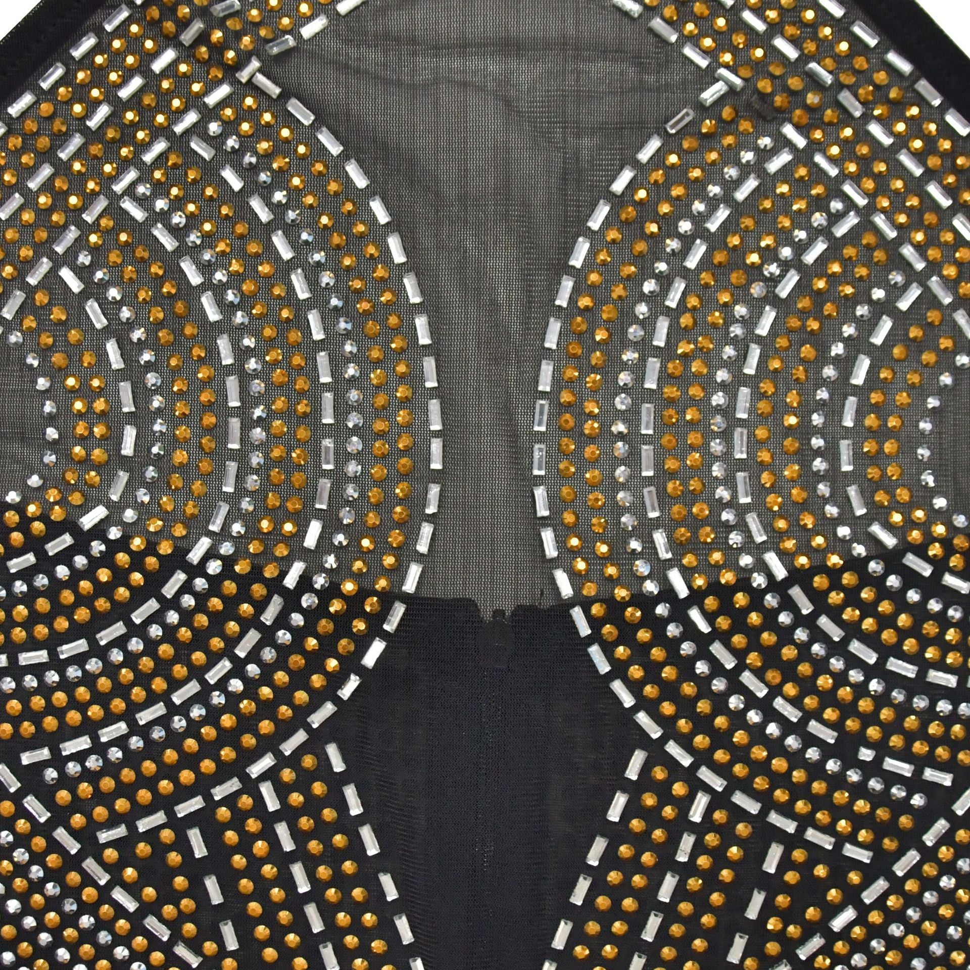 Women Solid mesh Beaded Halter Neck Long Dress 12