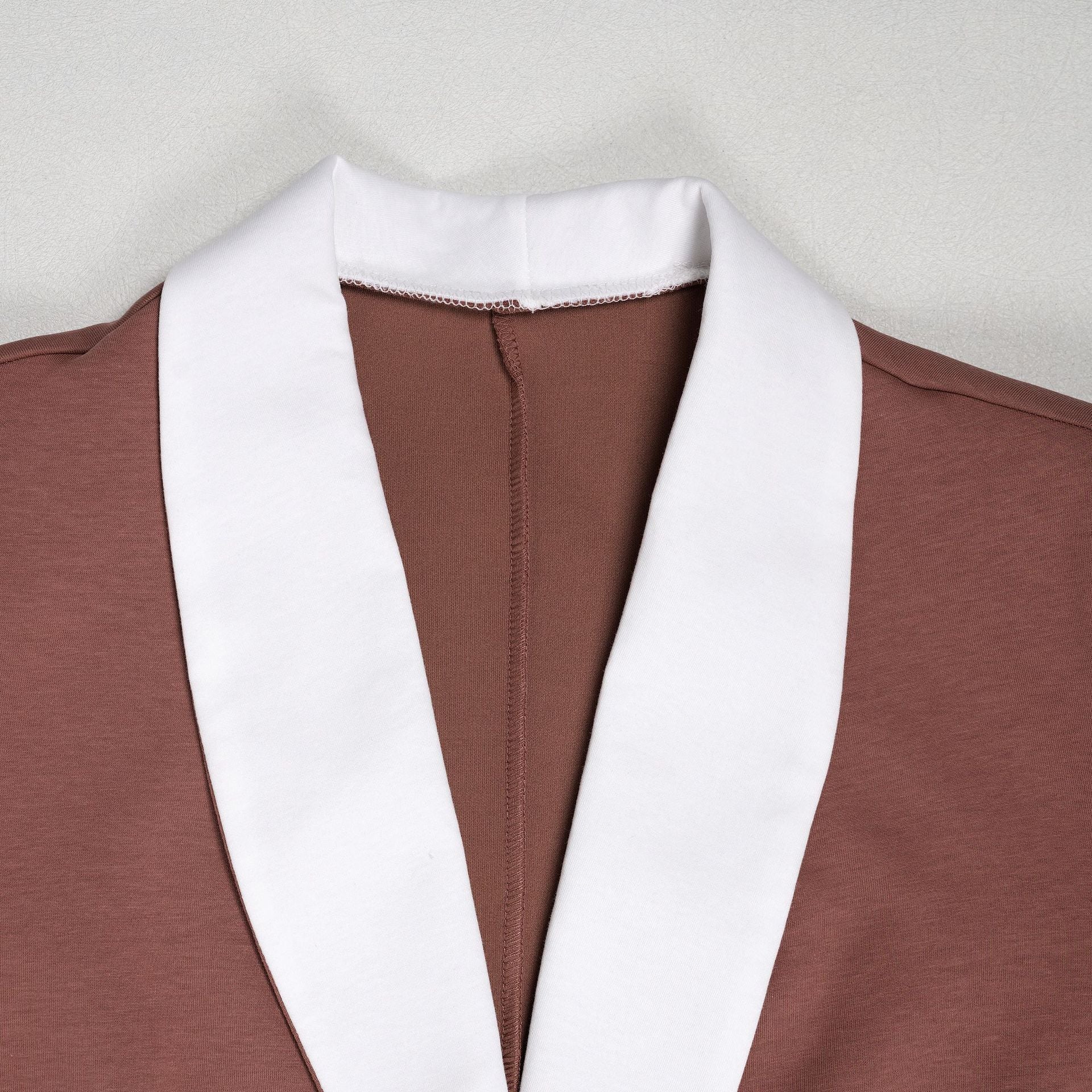 Women's Elegant Career Color-Blocking Turndown Collar Casual Suit Two-Piece Set 49