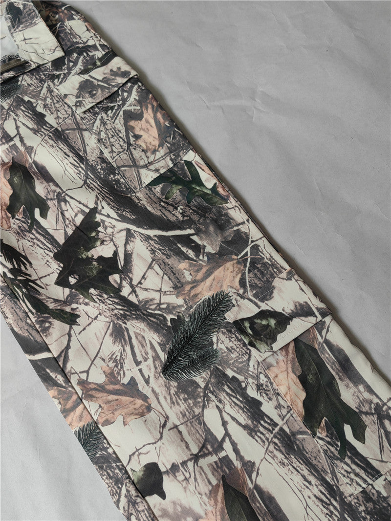 Women Summer Casual Loose Straight Leg High Waist Pocket Pant 14