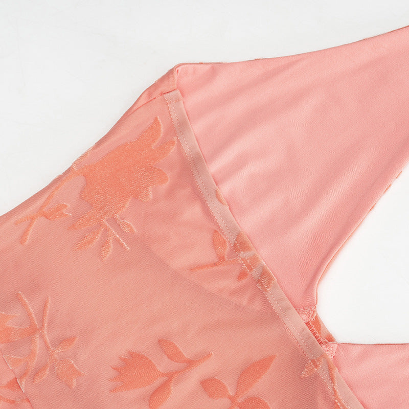 Women V-Neck Halter Neck Lace-Up Sexy Mini Dress 17