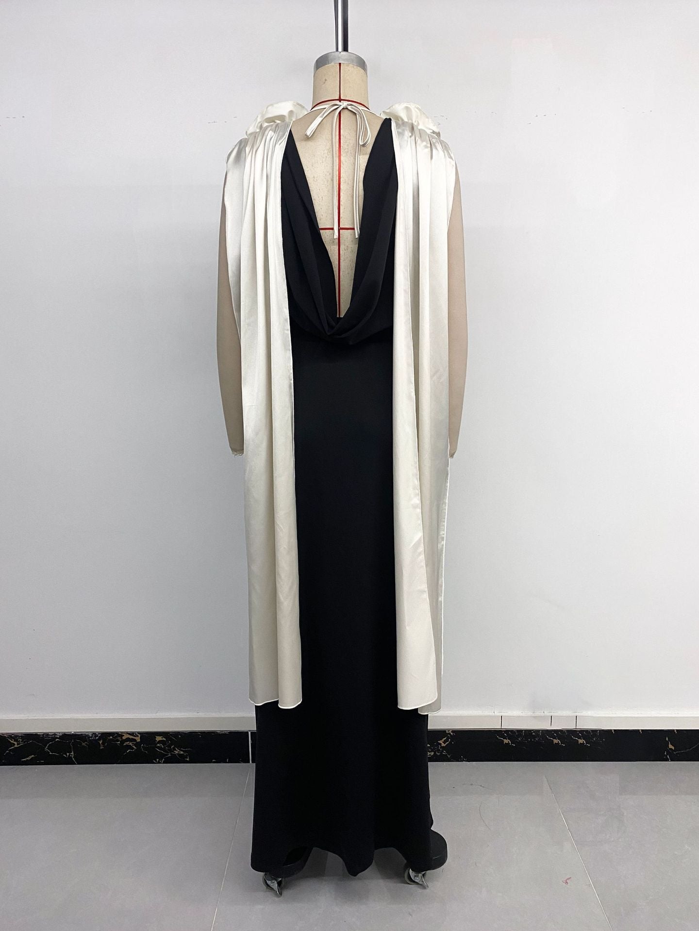 Women Party Sleeveless Contrast Dress 7