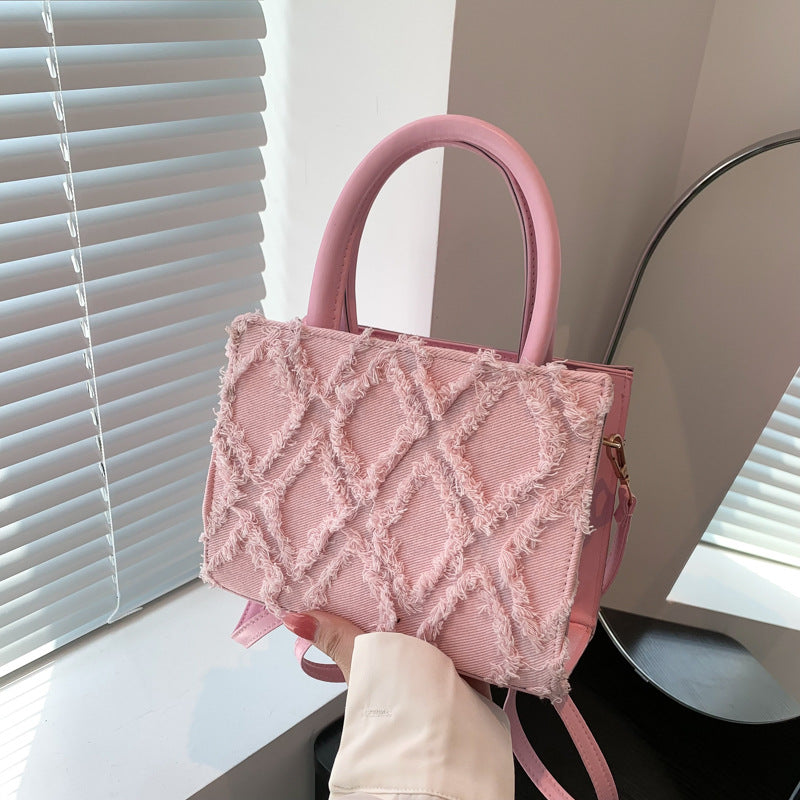 Women Summer Diamond Handbag Single Shoulder Crossbody Small Square Bag 3