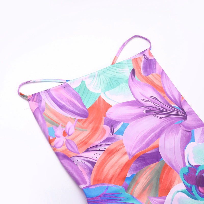 Women's summer sexy sleeveless printed dress 10