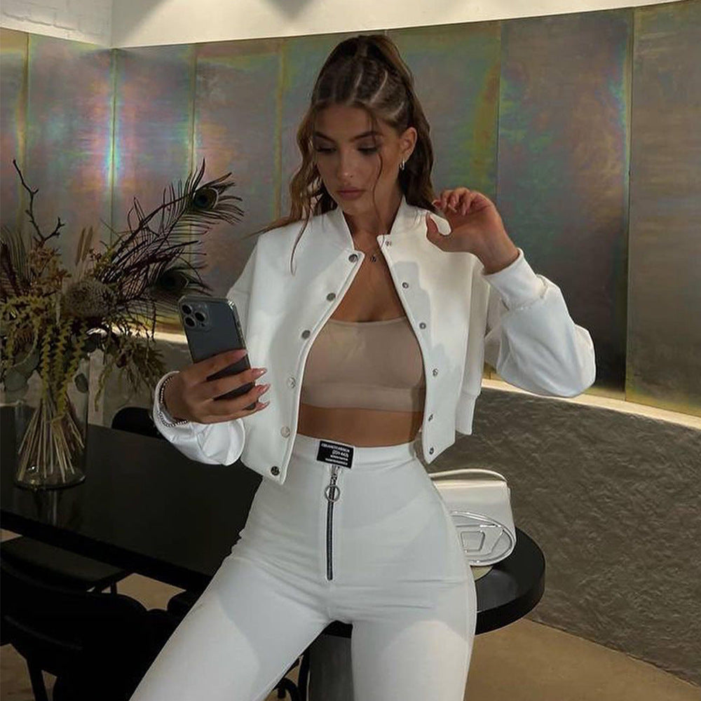 Autumn And Winter Style Street Trendy Pu Patchwork Embroidered Jacket