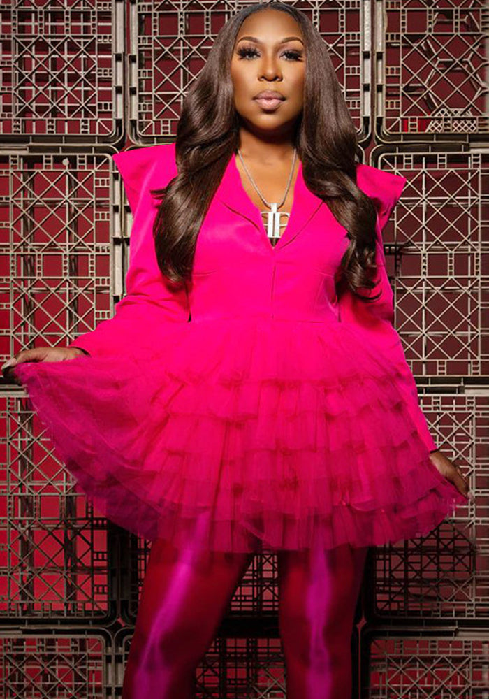 Women Mesh V Neck Straight Shoulder Dress