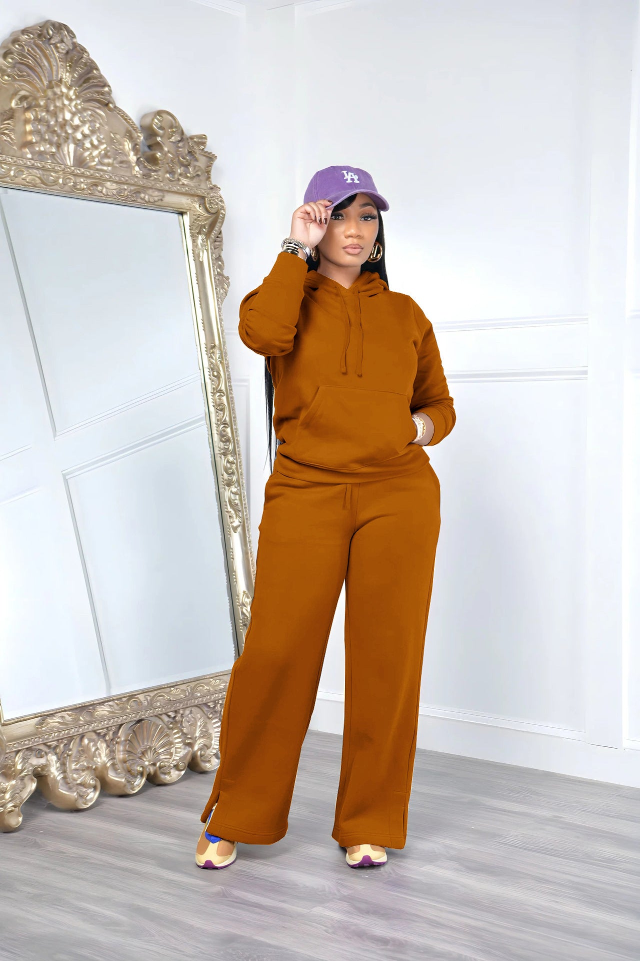 Women Casual Hoodies and Pant Two Piece Set 6