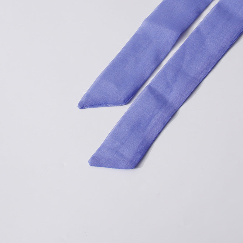 Women Solid Puff Sleeve Short Skirt Lace-Up Dress 22