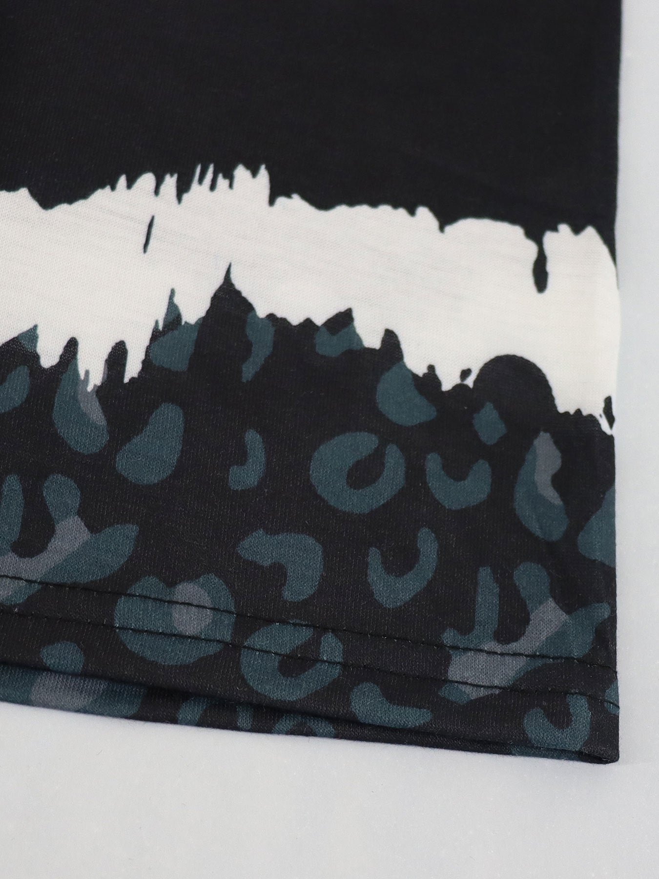 Plus Size Women's Summer V-Neck Striped Casual Dress 7