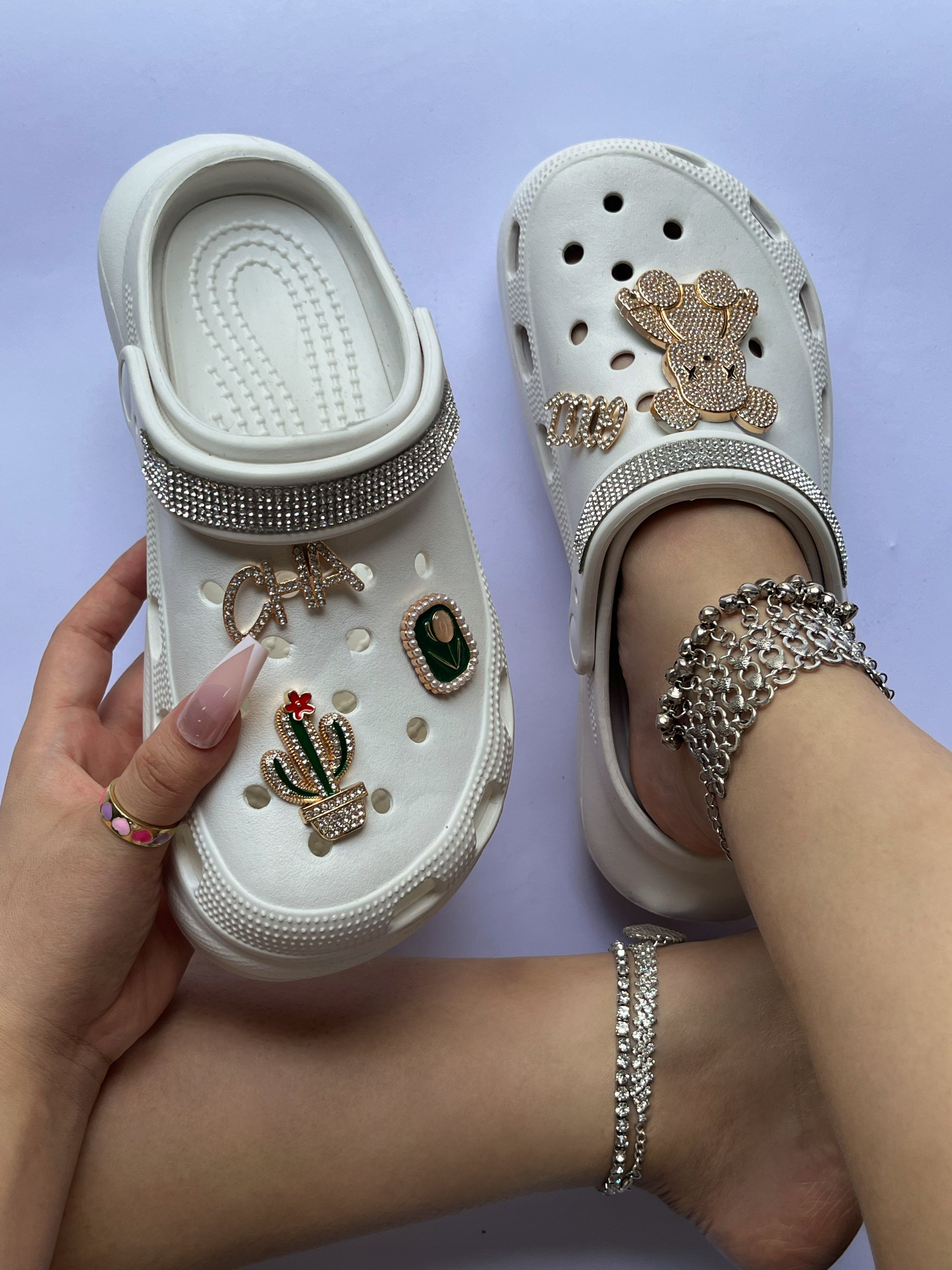 Cactus accessories high-heeled hole shoes women's summer slope heel thick bottom hole shoes women's shoes 4