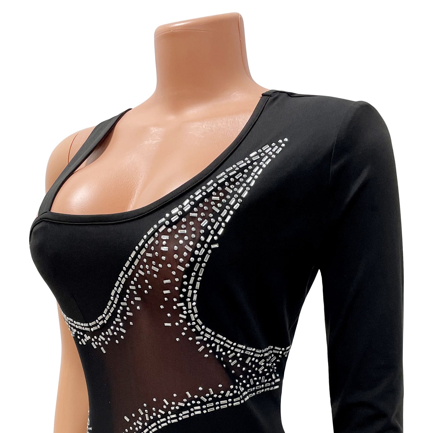 Summer Women Fashion Sexy Tight Fitting Bodycon One Shoulder Sleeve Dress 13