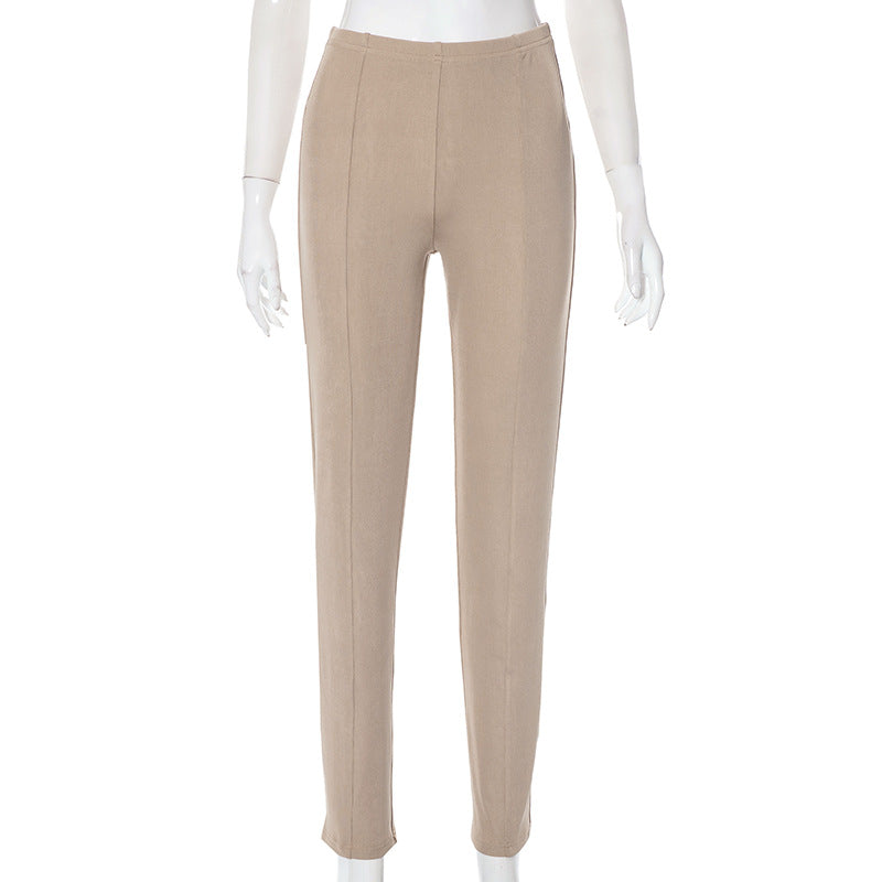 Women's Autumn And Winter Tight Fitting Hooded Long Sleeve Top And Pants Casual Two Piece Set 14