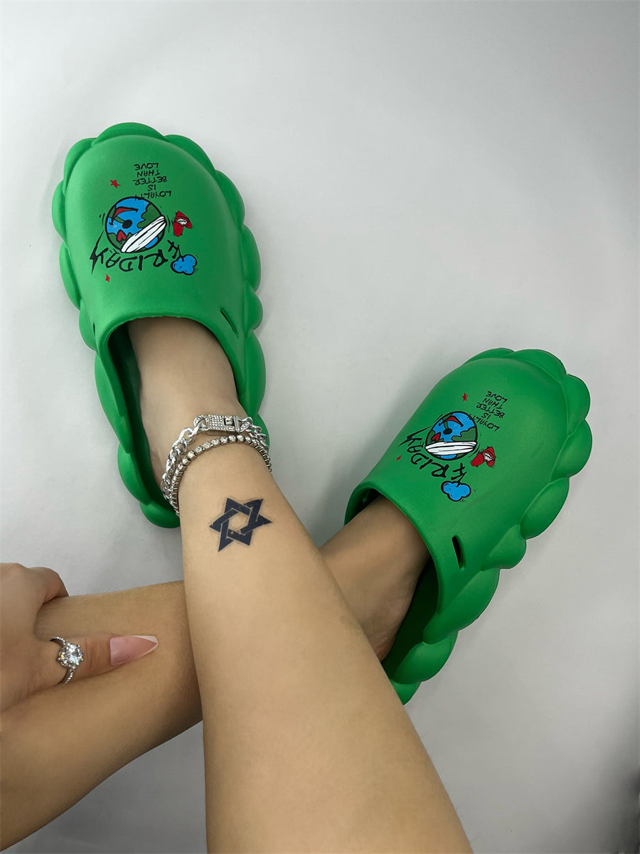 Spring And Summer Women's Shoes Sandals And Slippers Couple Eva Waterproof Women Slippers 127