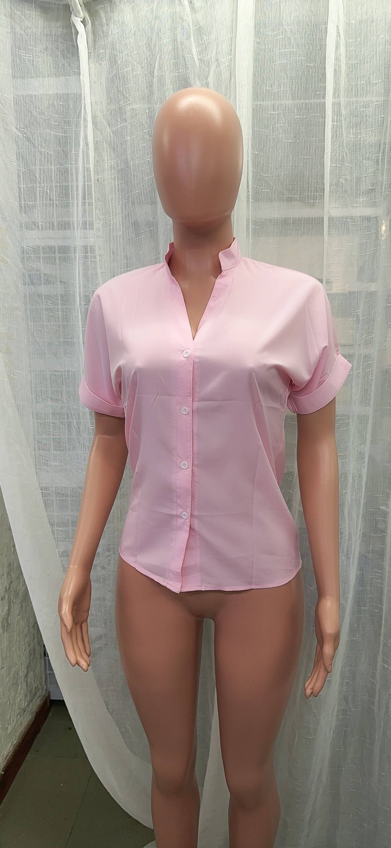 Women summer v-neck shirt 21