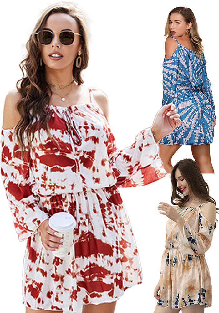 Women Summer Beach Casual Strap Dress