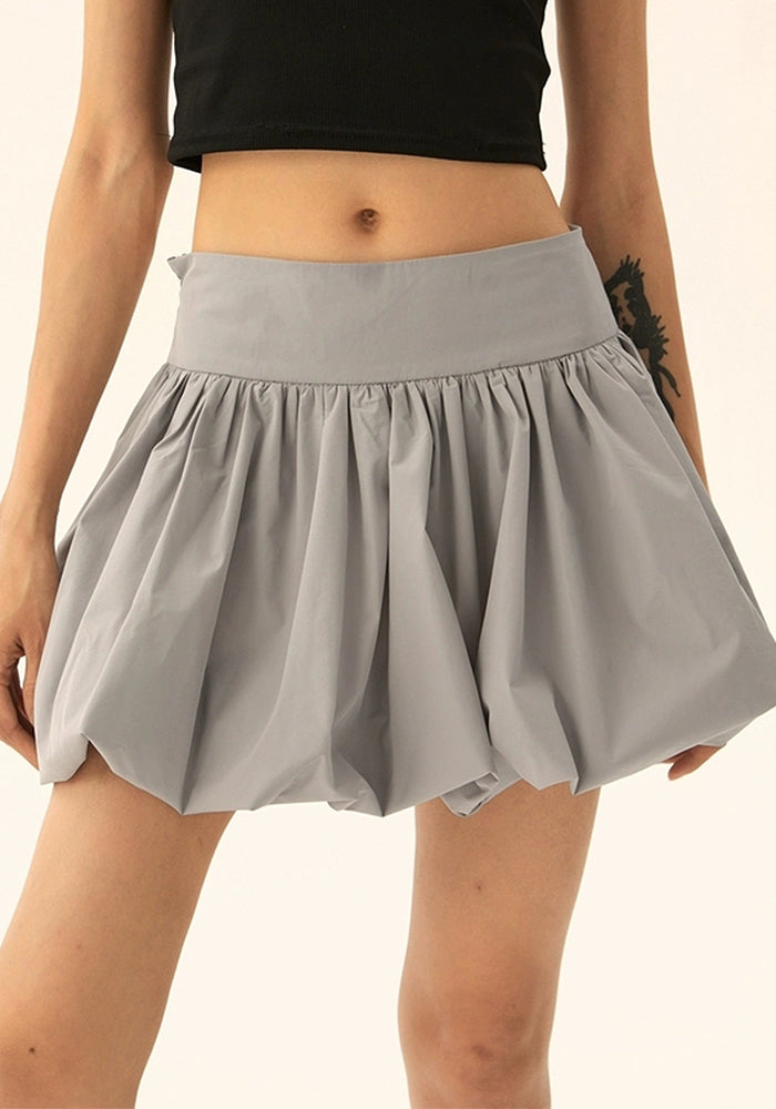 Women Summer puffy flower bud Skirt