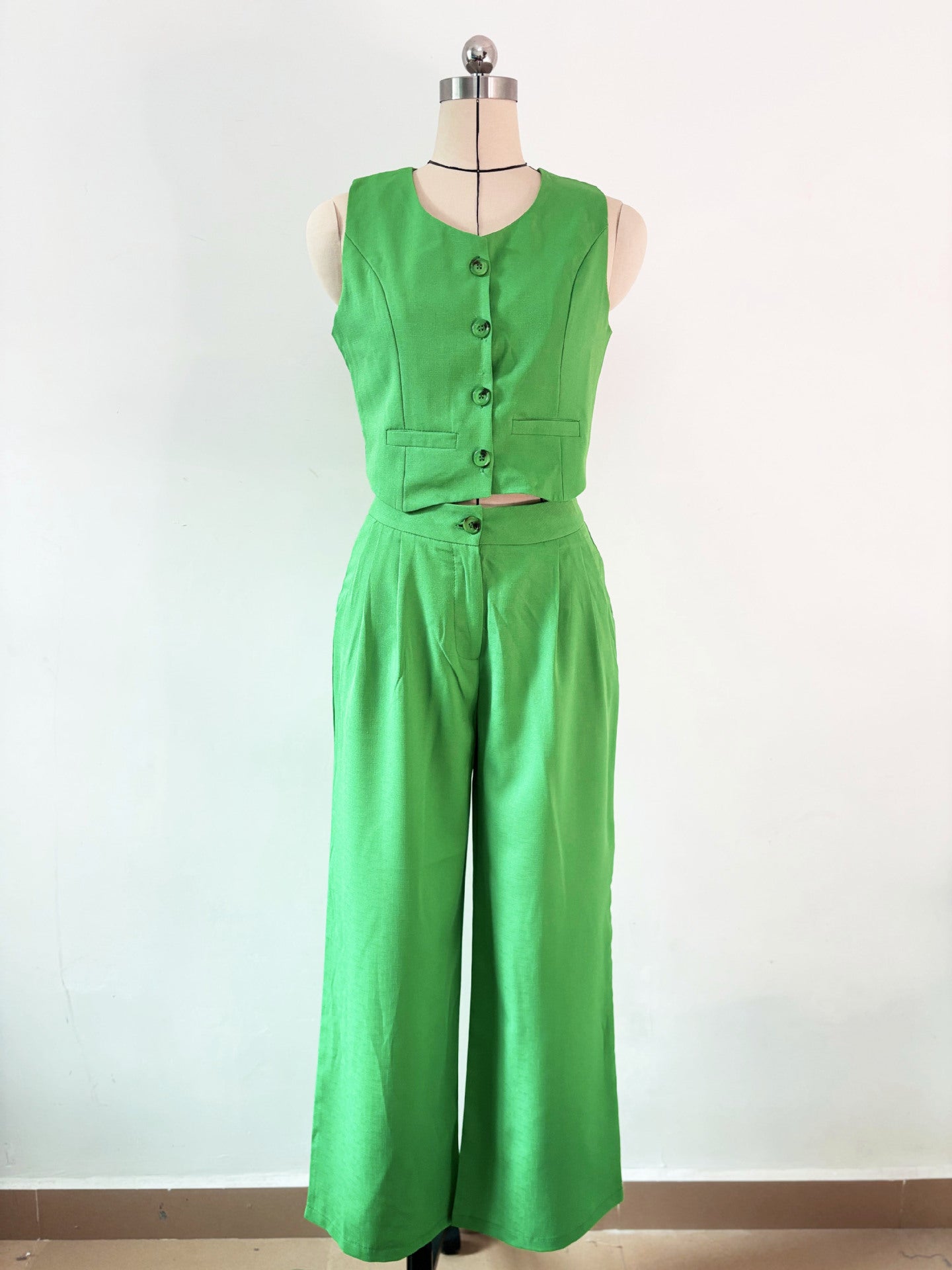 Women Summer Vest and Pants Two-piece Set 13