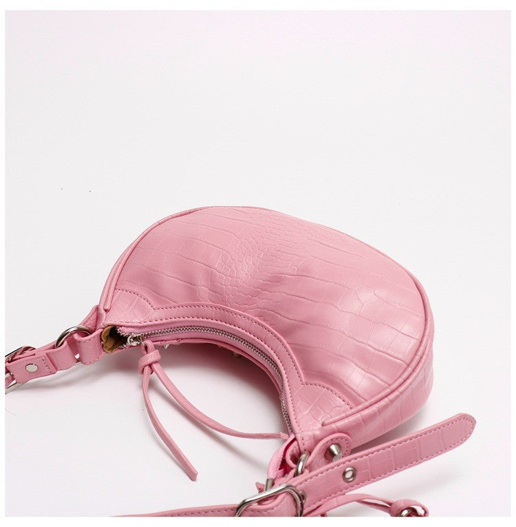 Underarm Bag Rivet Tassel Three-in-one Pleated Bag Shoulder Messenger Bag 10