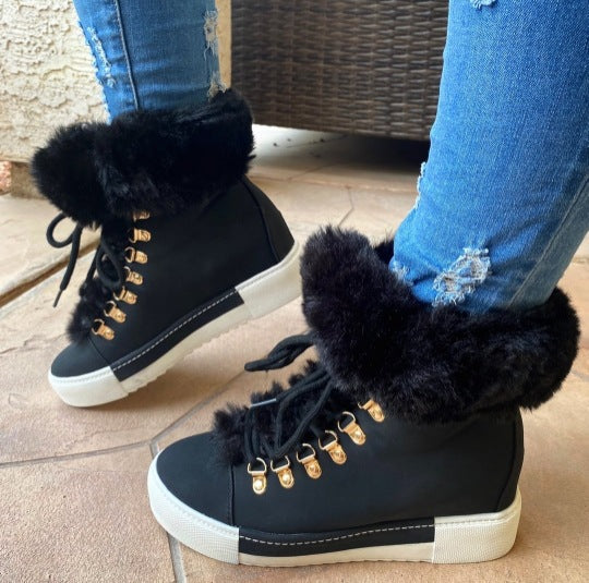 Women Winter Velvet Furry Snow Boots 13