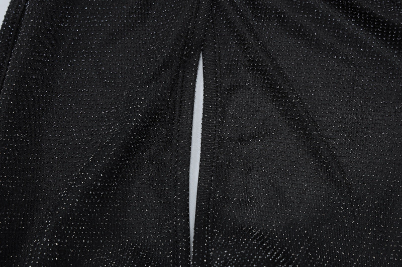 Women Spring Summer Sexy Backless Hollow Round Neck Dress 11