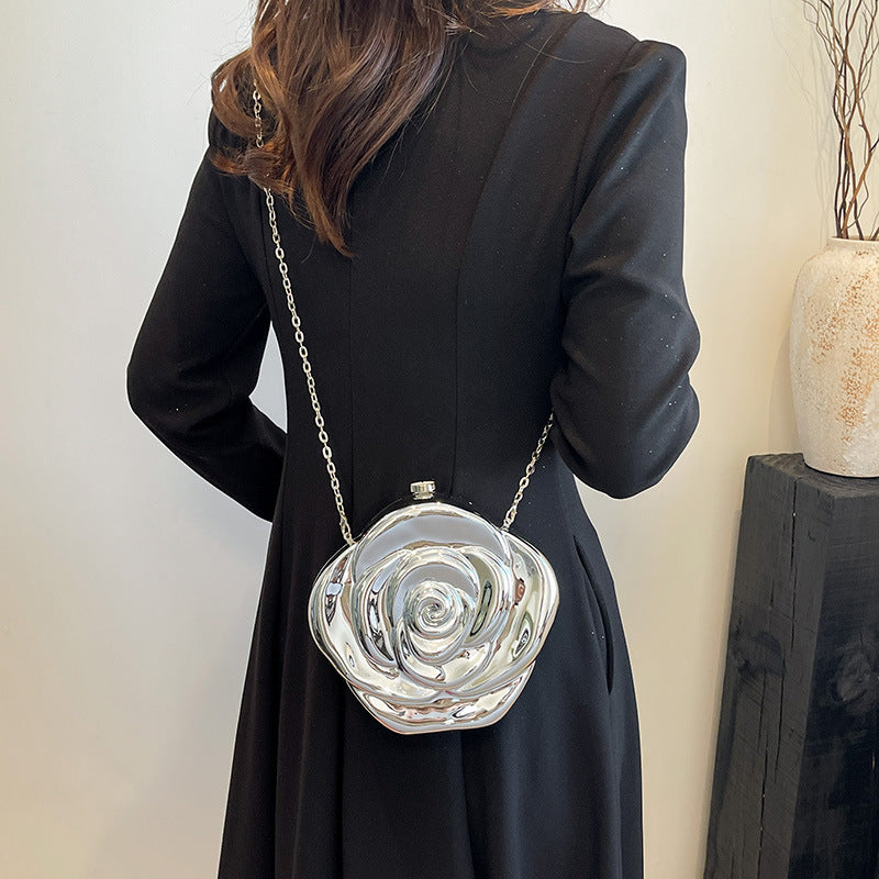 Women Rose Flower Crossbody Clutch 10