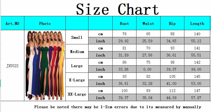 Women'S Sexy Fashion Solid Color Off Shoulder Slit Evening Dress 20