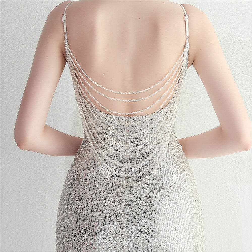 Beaded Sequins Camisole Bodycon Sexy Dress 33