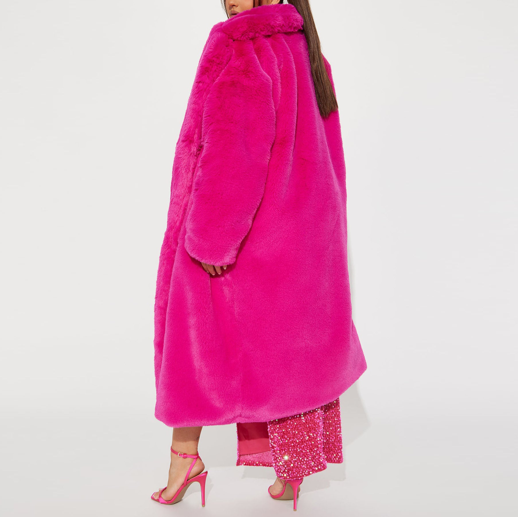 Women Faux Furry Coat 13