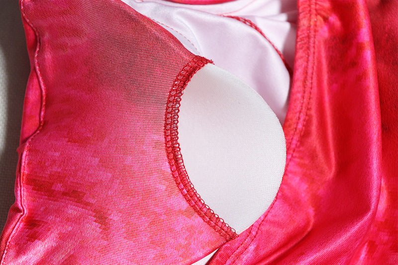 Summer Fashion Women's Sexy Printed Strapless Vest Skirt Trendy Two Piece Set 16