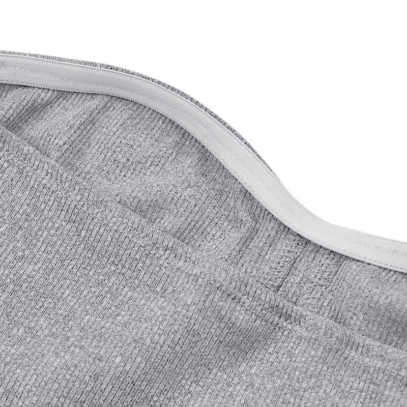 Knitting Ribbed Summer Solid Color Fashion Casual Suit 51