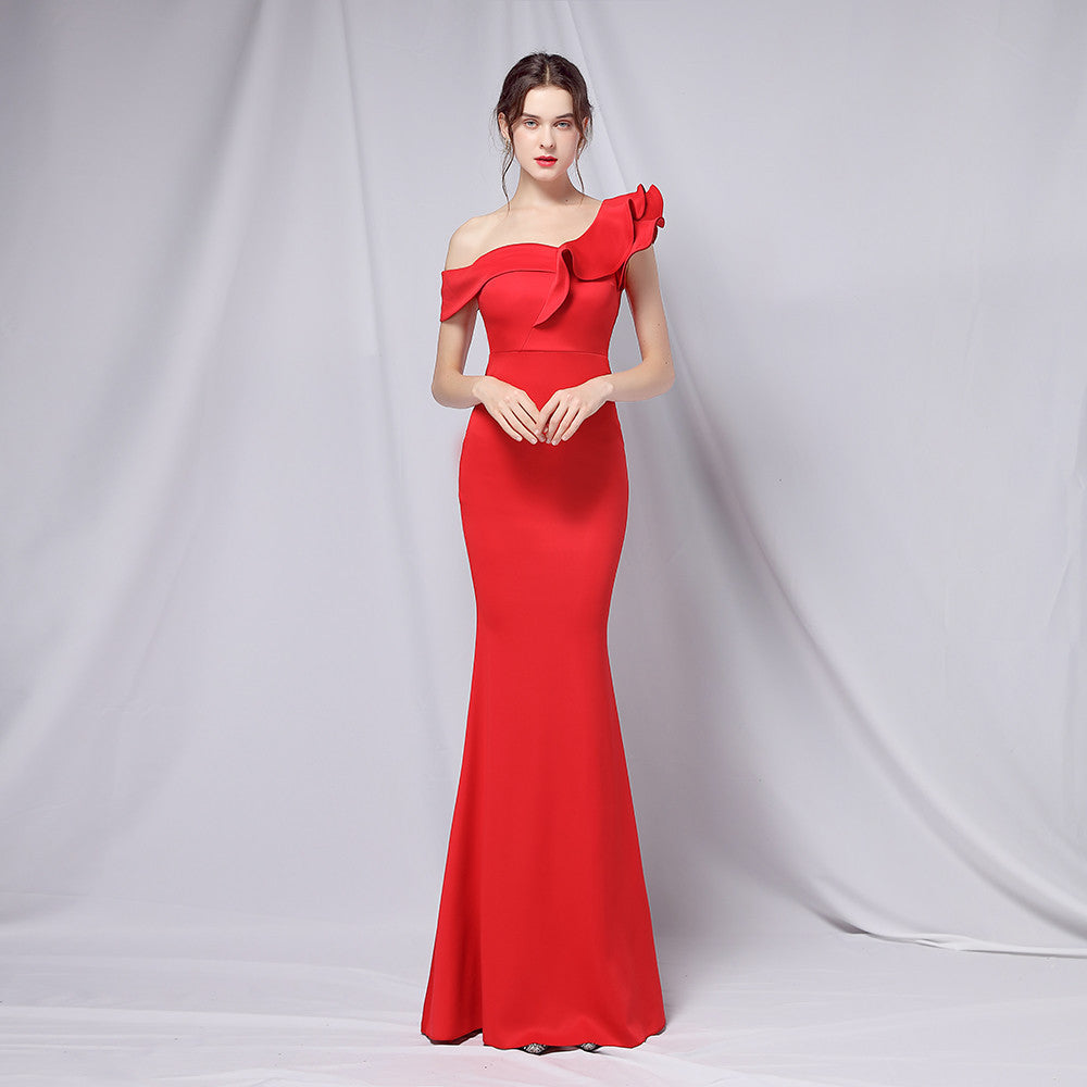 Summer Formal Off-Shoulder Long Mermaid Evening Dress 7