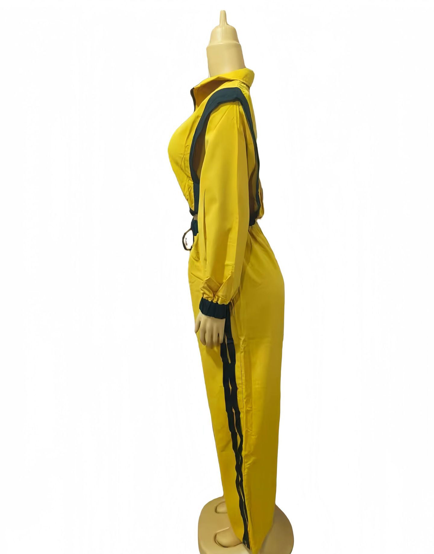 Women Contrast Color Casual Sleeveless Top and Wide Leg Pants Two-Piece Set 12