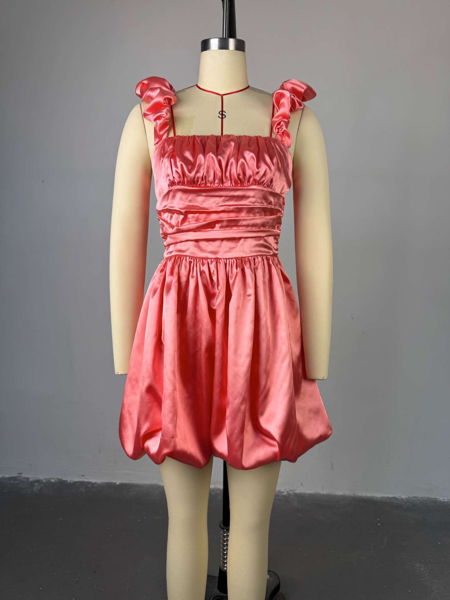 Women summer Halter Neck Strapless bud sleeveless dress 9