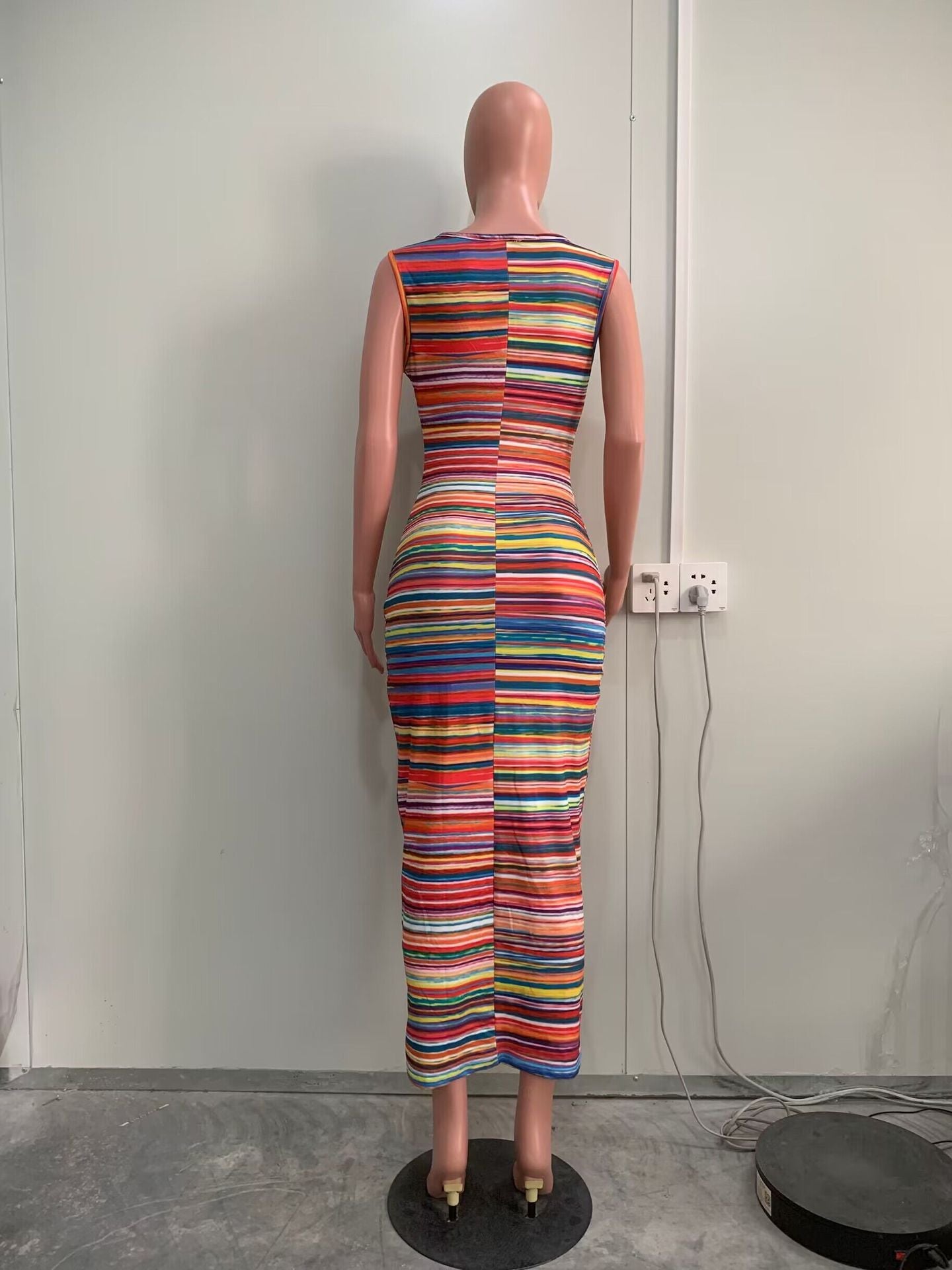 Summer Women's Digital Printing Sleeveless Sexy Dress 10