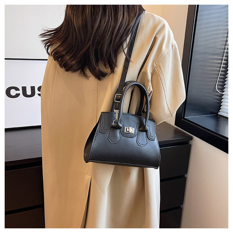 Bag Handbag Solid Color Simple Shoulder Messenger Bag Ladies Bag 19