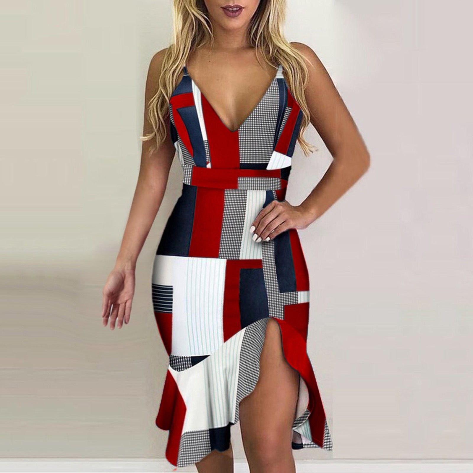 women's suspender irregular skirt dress 11