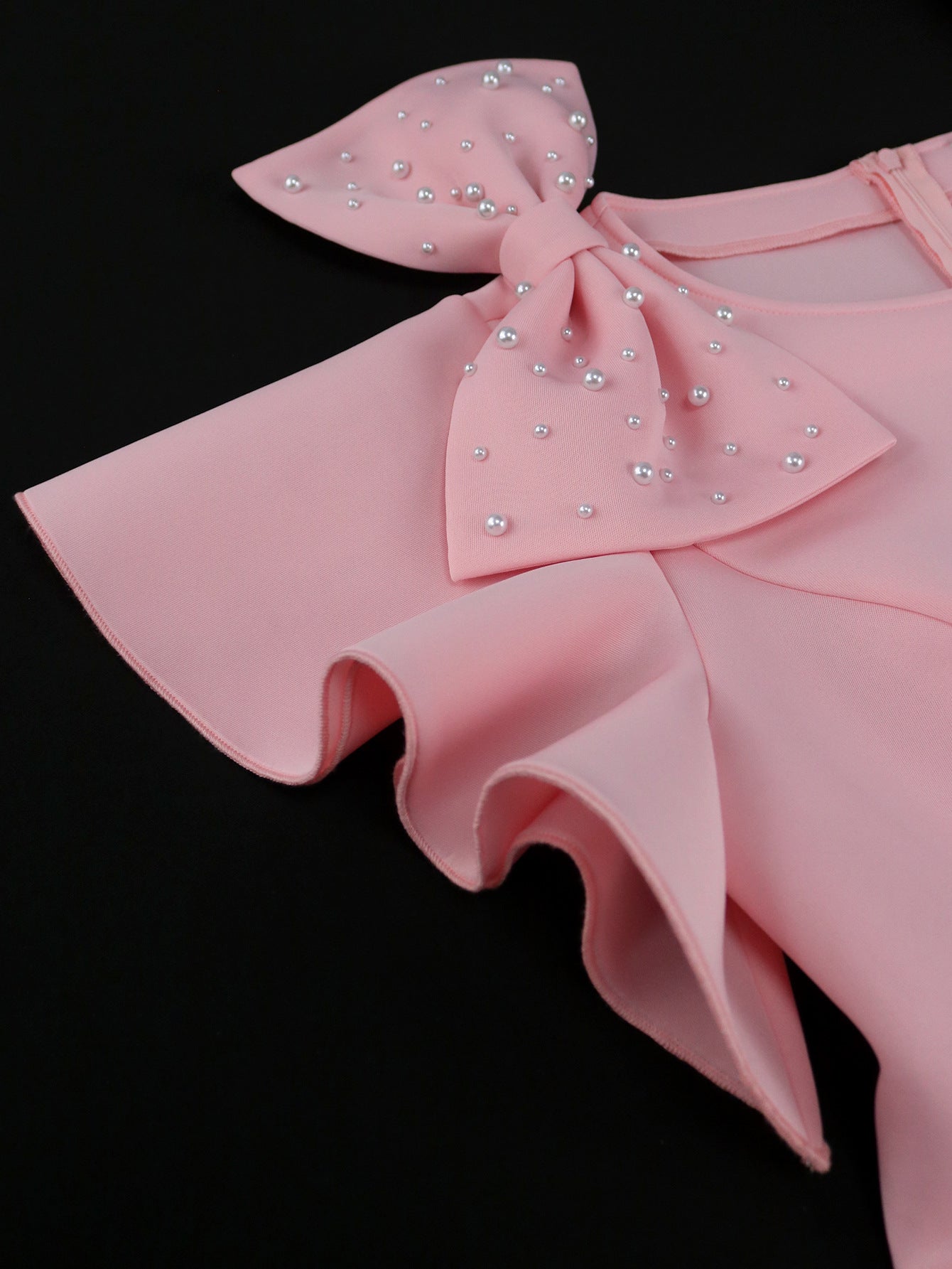 Women Bow Ruffle Formal Party Dress 8