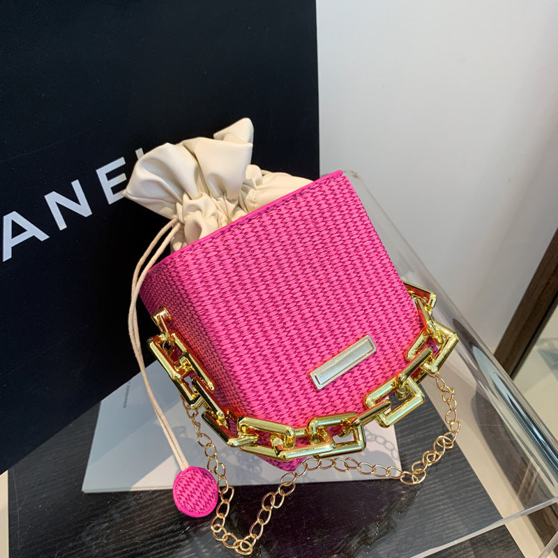 Women Mini Chain Handbag Shoulder Messenger Bag Small Square Bag 10