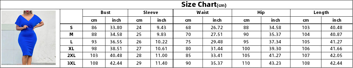 Plus Size Women V Neck Bodycon Stretch Africa Dress with Belt 12