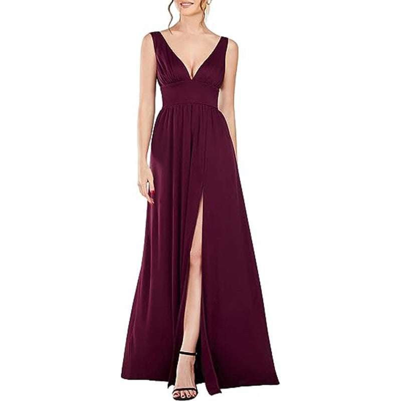 Women Sexy V Neck Party Maxi Evening Dress（Processing time need 3-6 days） 9