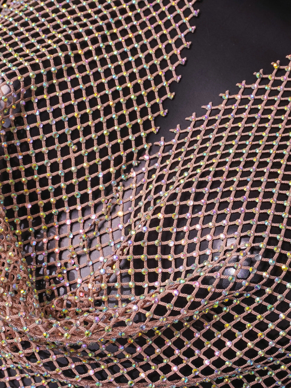 Women Summer Stretchy Rhinestone Sleeveless Dress 14