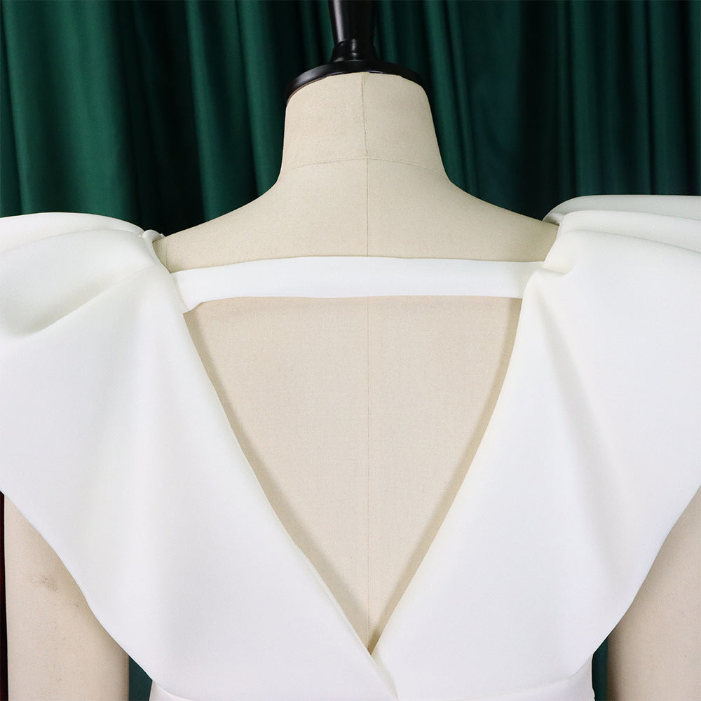 Women's Deep V Neck Sexy Swing Formal Party Dress 41