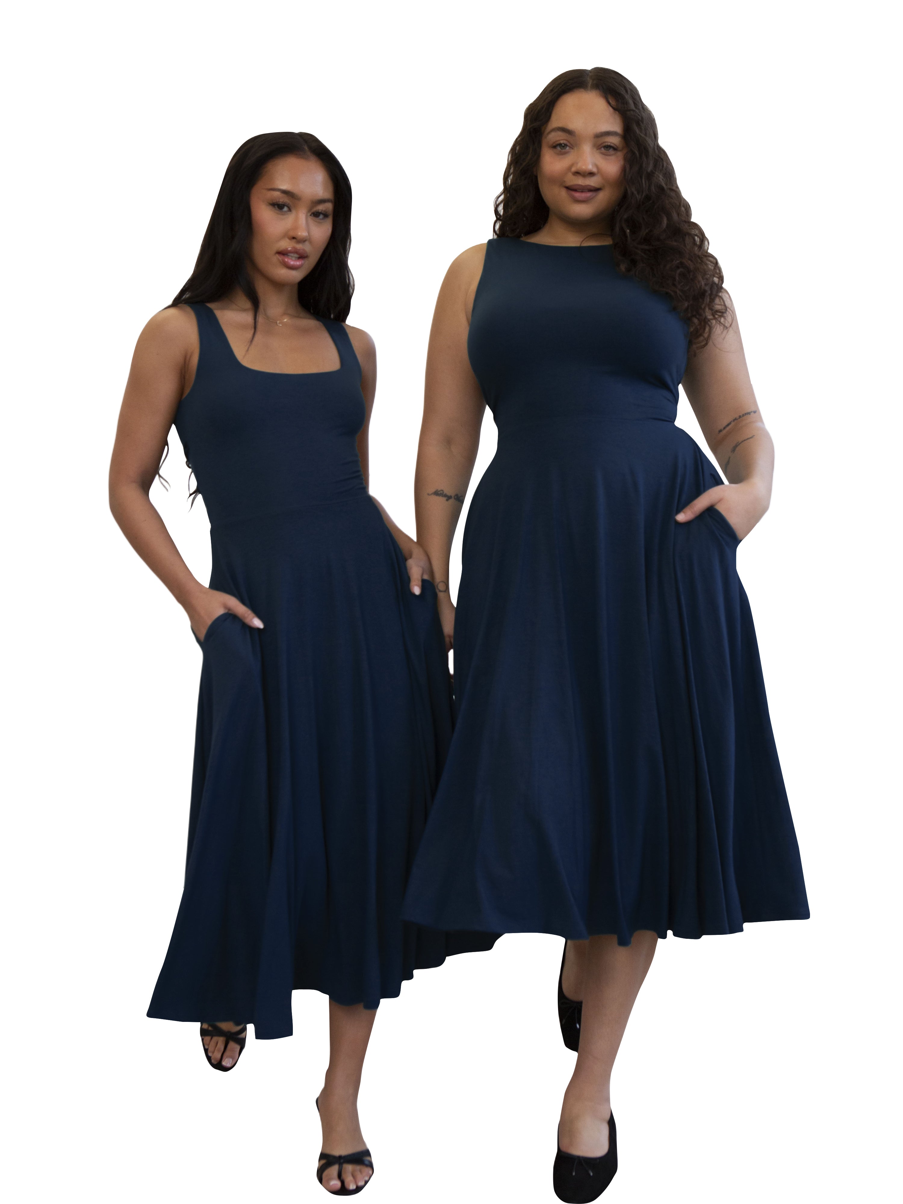 Women Solid Sleeveless Dress 15