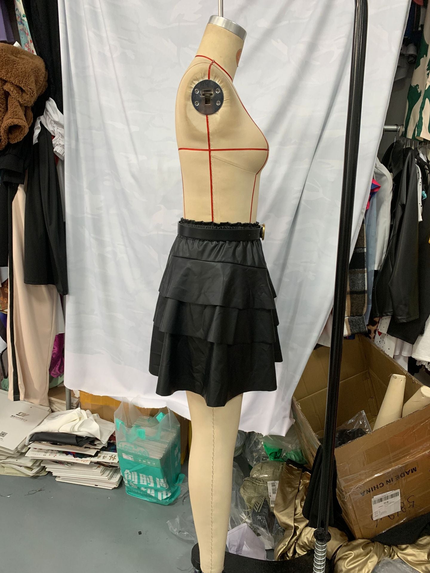 Women Pu-Leather skirt 7