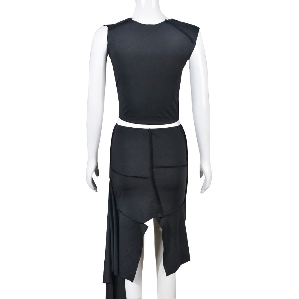 Women summer style trend Crop Top and Skirt Two Piece Set 8