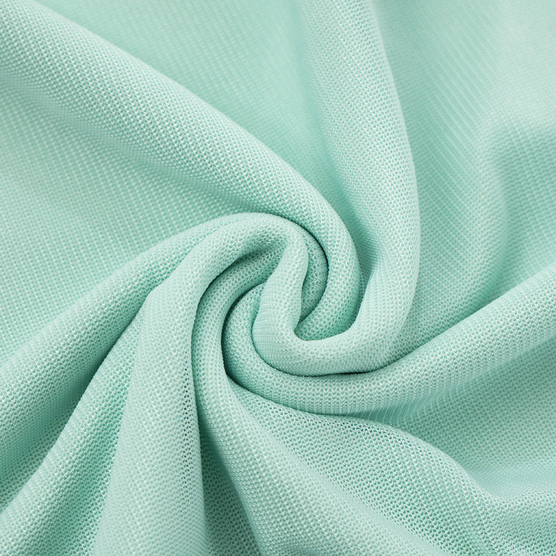 Women Solid Strapless Off-Shoulder Mesh Pleated Dress 15