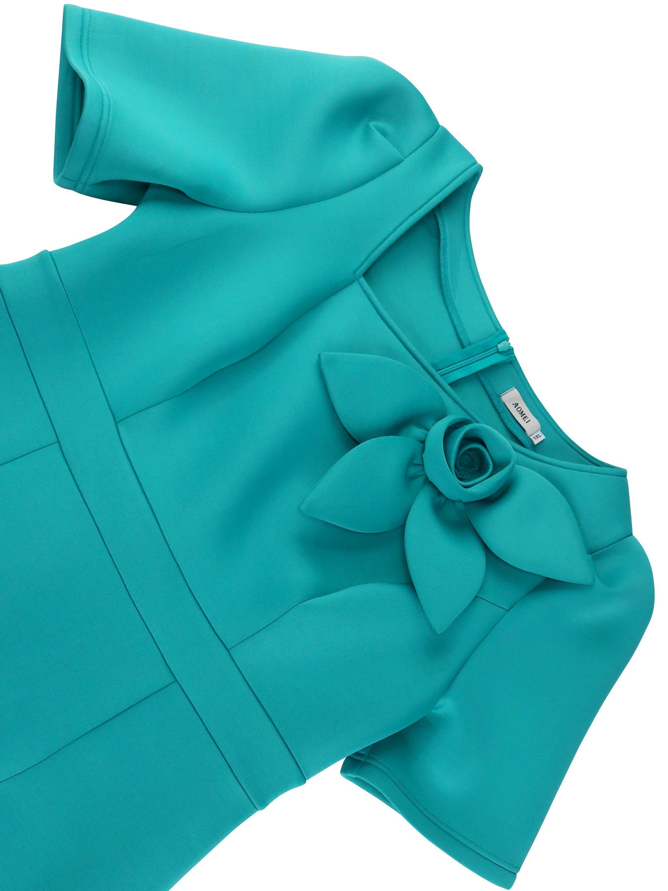 Women asymmetric collar Formal Party Dress 9